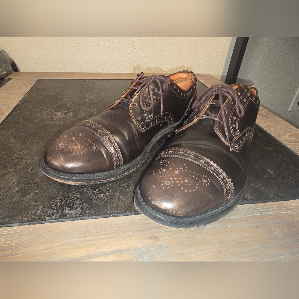 Allen Edmonds Sanford Captoe Oxford Dress Shoes Men's Size 9.5D